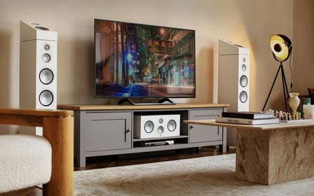 Monitor audio floorstanding and bookshelf speakers