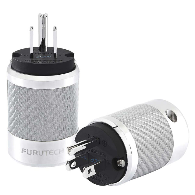 Furutech FI-50AU-NCF-R Carbon Fiber/Stainless Rhodium Plated Power Connector