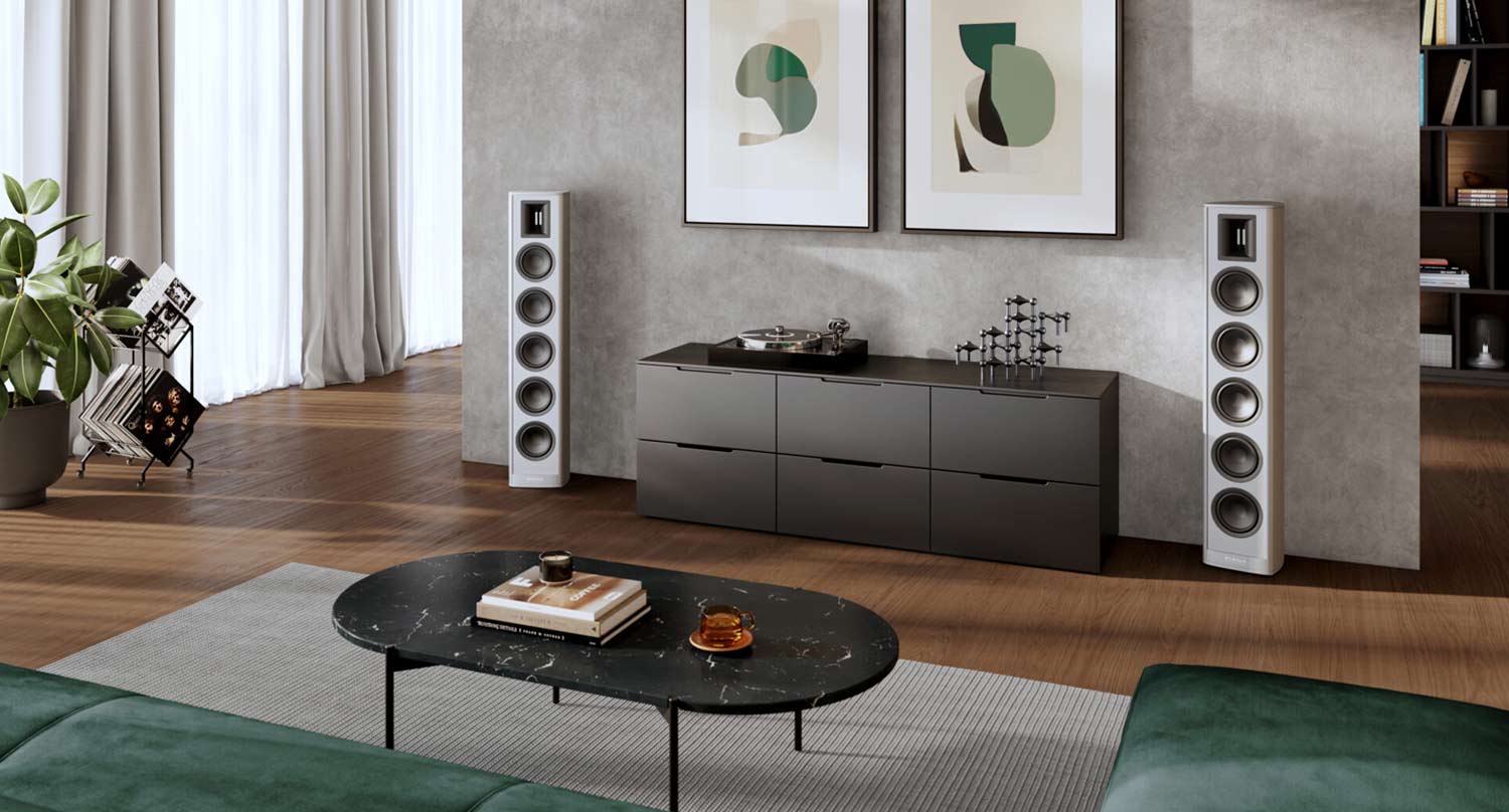 Piega speakers used for hifi and home theatre